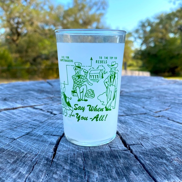 Vintage Other - 1950’s Say When Comical Shot-glass